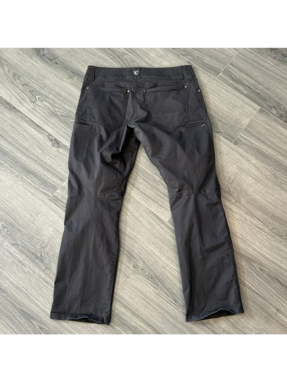 Kuhl Rydr Lite Pants Mens 34x28.5 Gray Chino Outdoor Hiking Stretch Workwear - Picture 2 of 15
